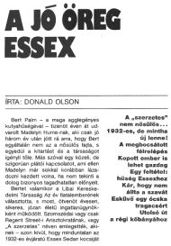 Donald Olson: A jó öreg Essex